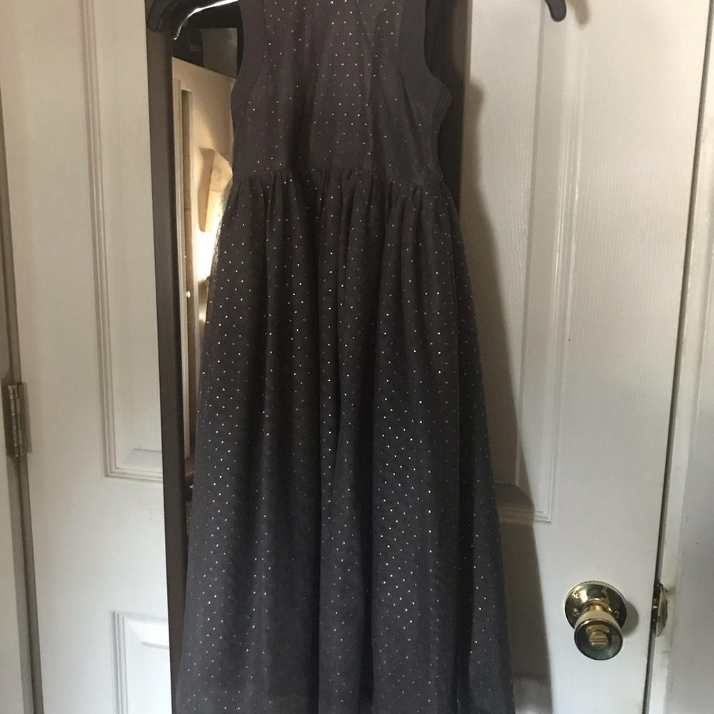 Old navy fancy long gray dress 👗 size 5